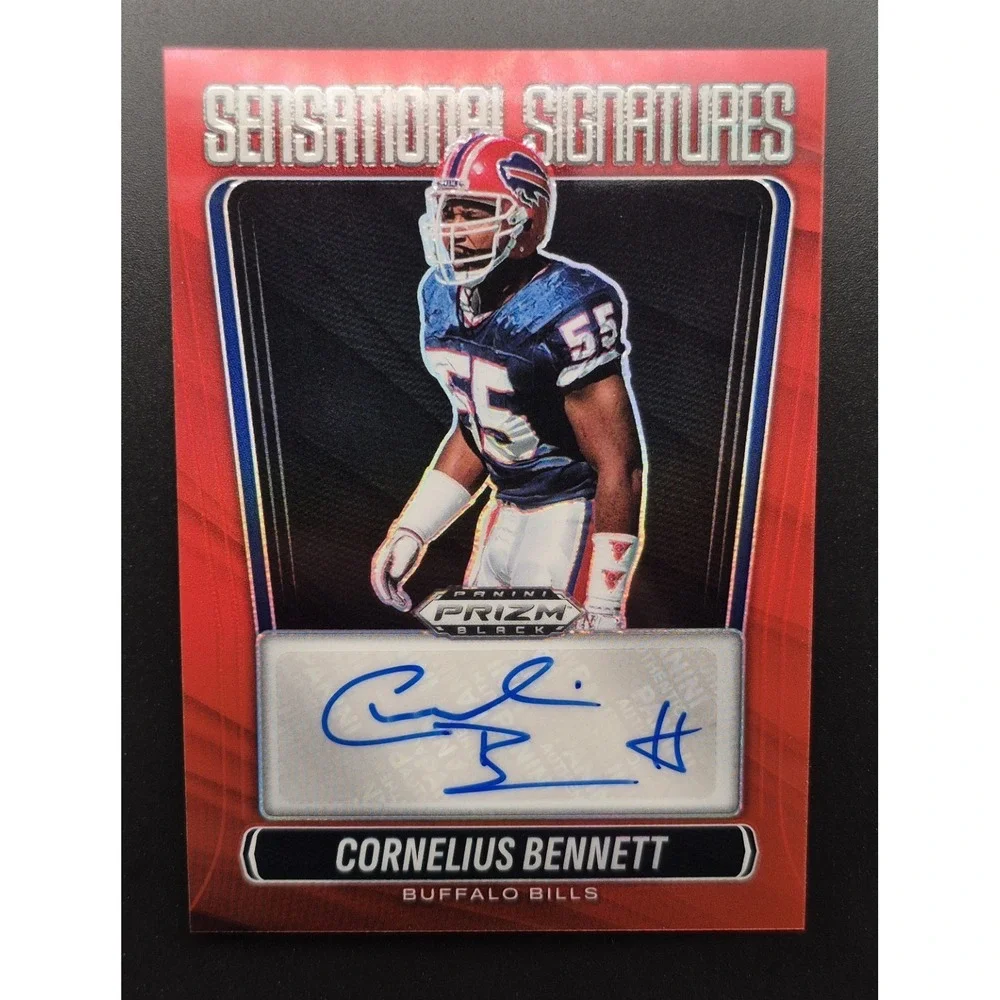 2025 Prizm Black Cornelius Bennett #SS-CBT Sensational Signatures Red /99‎ Bills